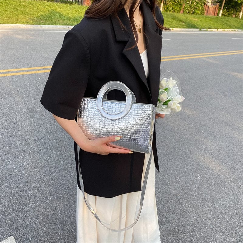 Factory Wholesale Handbags 2022 Young Lady Luxury bags Women Crocodile Pattern Shoulder Purses For Woman