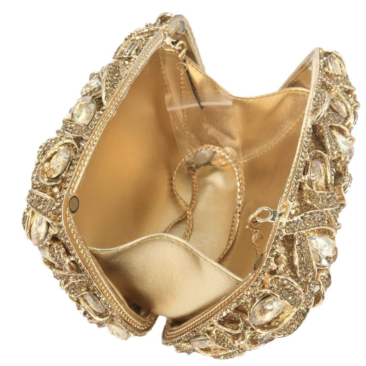 Factory Wholesale Luxury Evening Bag Ladies Crystal Clutch Wedding Prom Party Large Female Diamond Purse