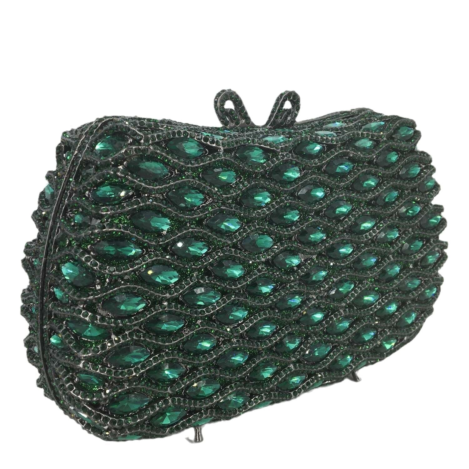 Factory Wholesales Luxury Crystal Rhinestone Clutch Evening Bag for Formal Party Diamond Purse Bridal Bags For Ladies