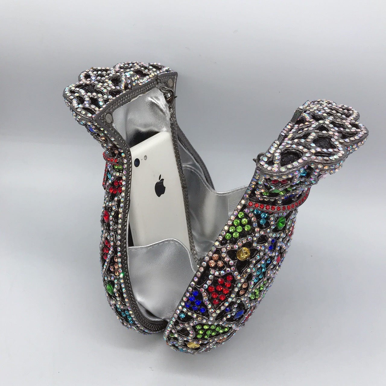Factory Wholesales New Designed Women Crystal Rhinestone Clutch Money Pouch Sparkle Purse Evening Bag
