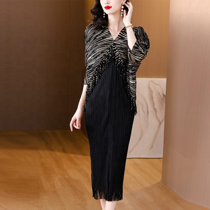 Fall Elegant Indian Pleated Ruffle Plus Size Engagement Birthday Dresses Women's Tiered Elegance Ladys Long Evening Dresses