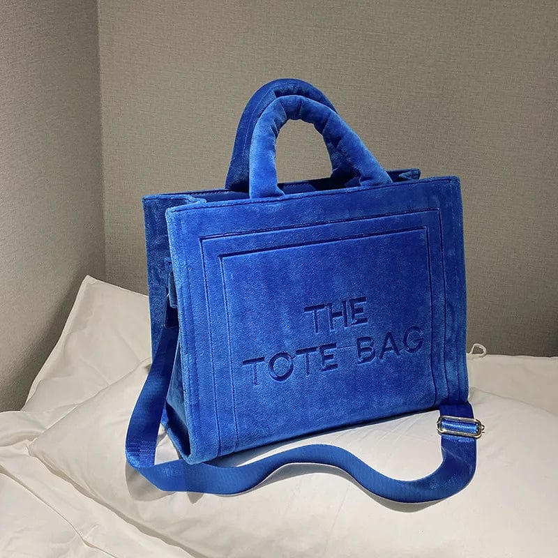 Fall Winter Designer Ladies Large Suede Casual Tote Bags Luxury Velvet Branded The Tote Bags 2022 Ins Fashion Shoulder Purses