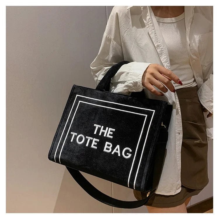 Fall Winter Designer Ladies Large Suede Casual Tote Bags Luxury Velvet Branded The Tote Bags 2022 Ins Fashion Shoulder Purses