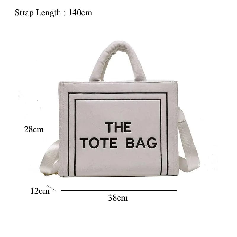 Fall Winter Designer Ladies Large Suede Casual Tote Bags Luxury Velvet Branded The Tote Bags 2022 Ins Fashion Shoulder Purses