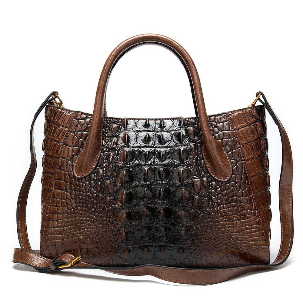 Fashion alligator pattern shoulder bag new trend luxury handbags ladies crocodile hand bags genuine leather handbag for woman
