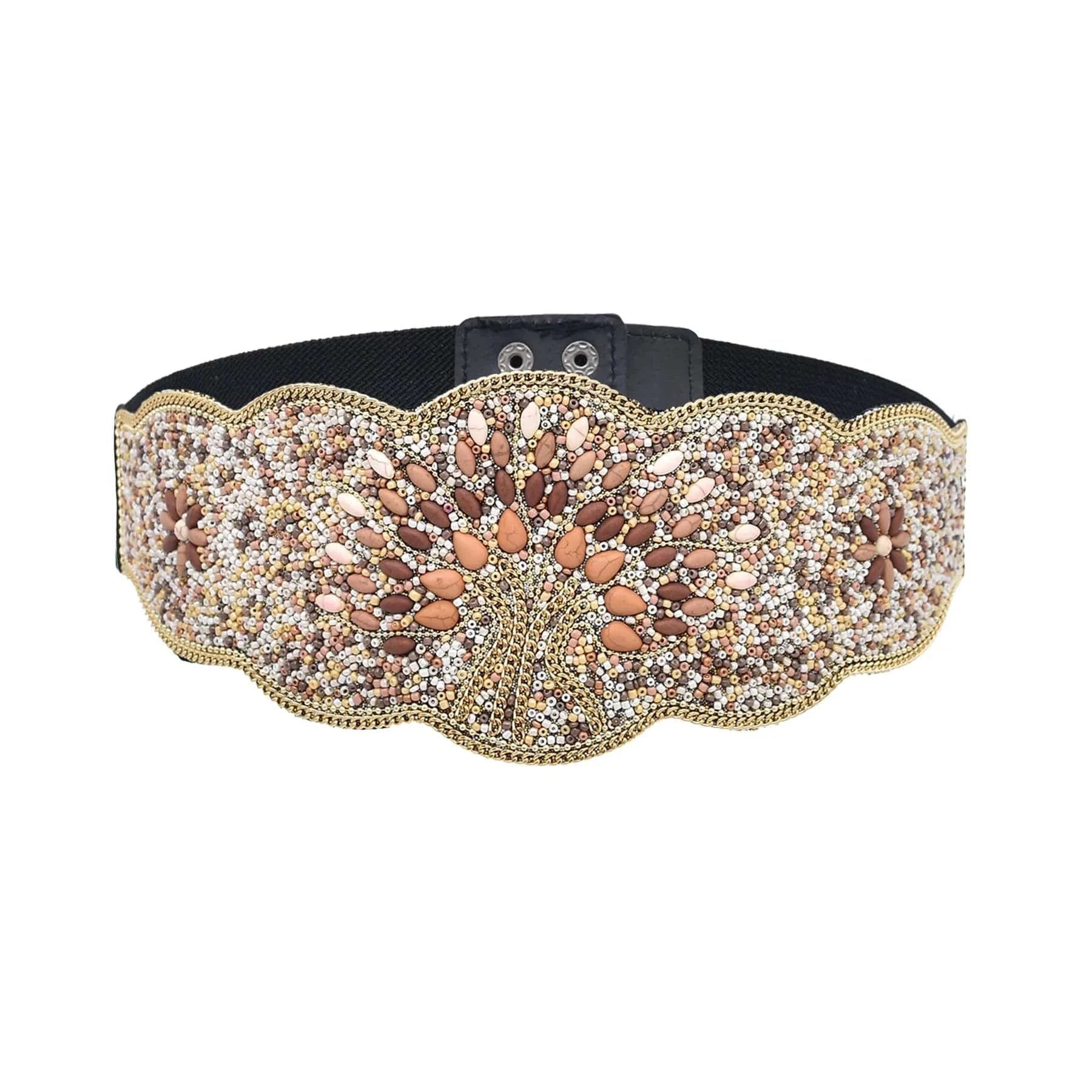 Fashion Bohemian Zulu Beaded Elastic Stretch Adjustable Waist Belt Retro Ethnic Belly Chain Exotic Body Jewelry