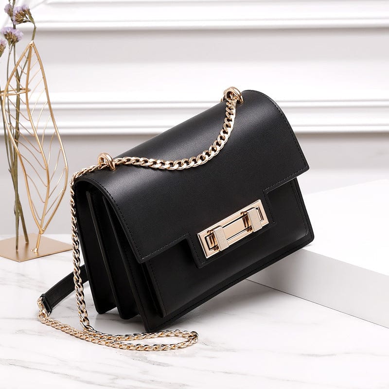 Fashion chain sling bags for women shoulder messenger small square bags for girls fashion genuine leather crossbody bag handbag