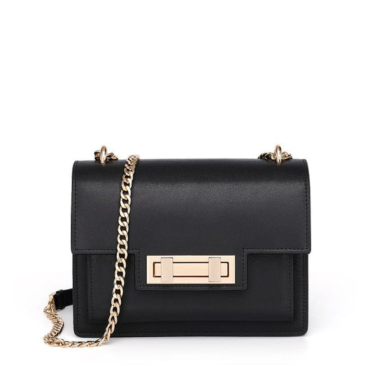 Fashion chain sling bags for women shoulder messenger small square bags for girls fashion genuine leather crossbody bag handbag
