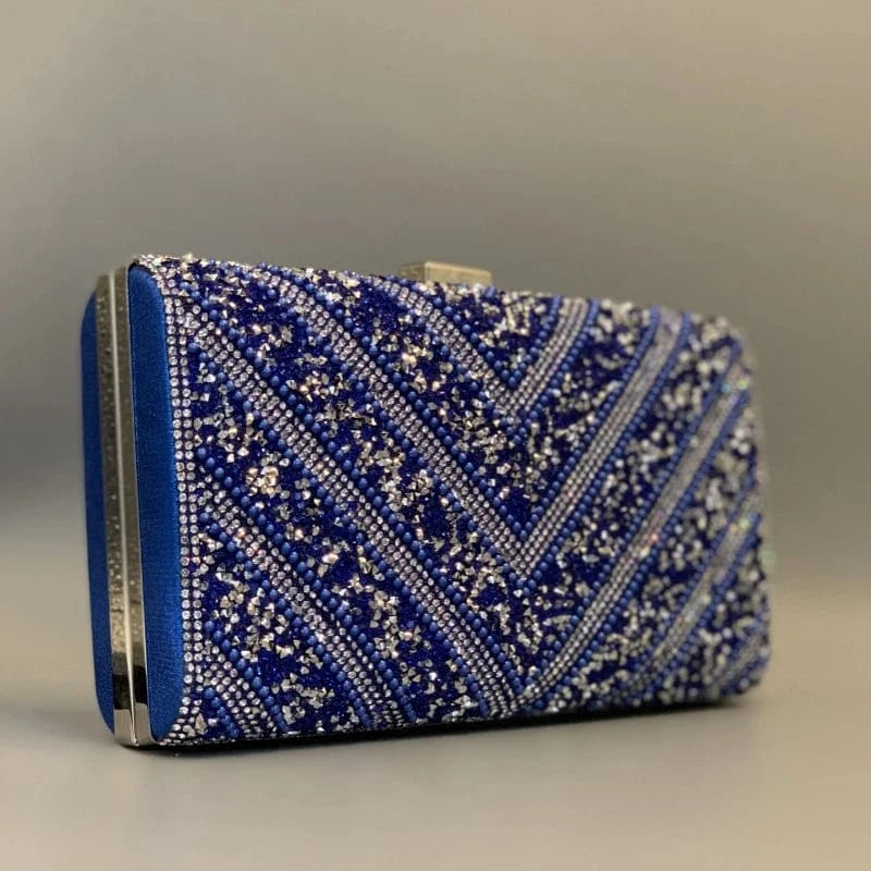 fashion chains unique sequin diamond clutch bag wholesale designer square clutch evening purse