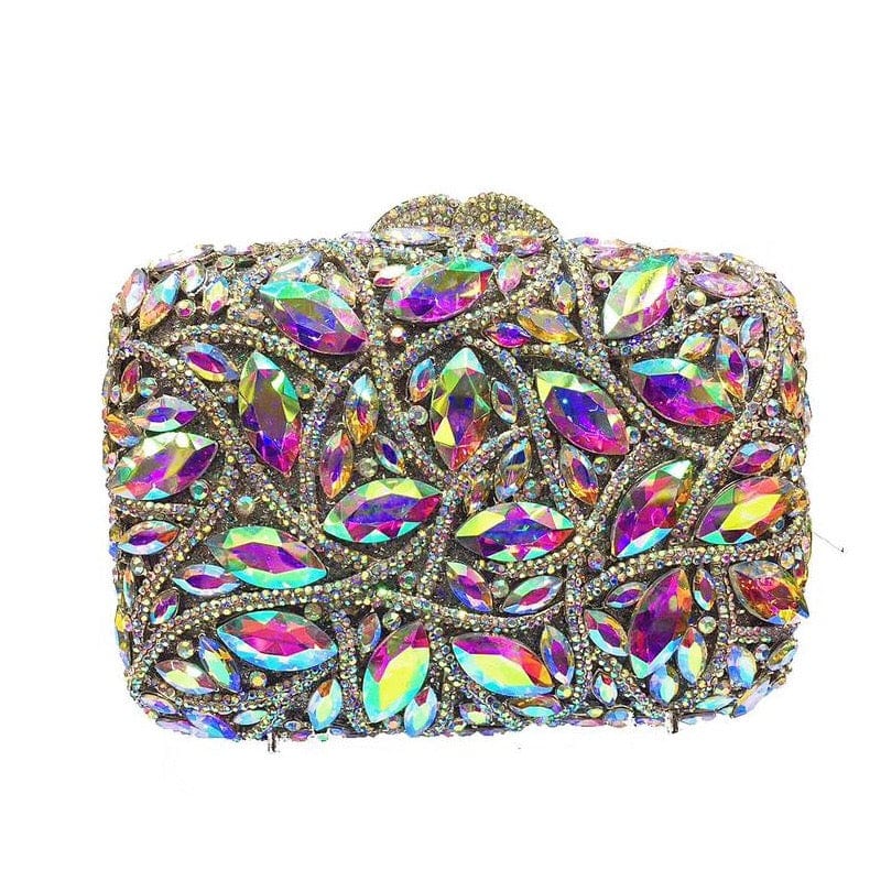 Fashion designer clutch purses with rhinestones women crystal clutch evening bags for prom wedding party