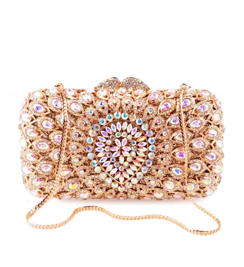 Fashion designer clutch purses with rhinestones women crystal clutch evening bags for prom wedding party