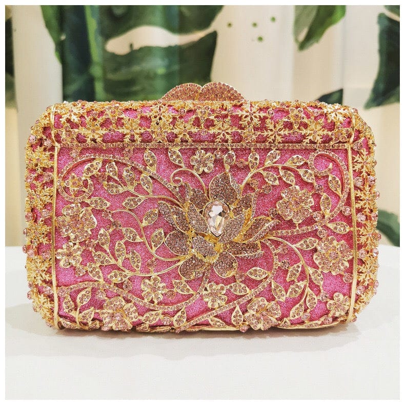 Fashion designer clutch purses with rhinestones women crystal clutch evening bags for prom wedding party