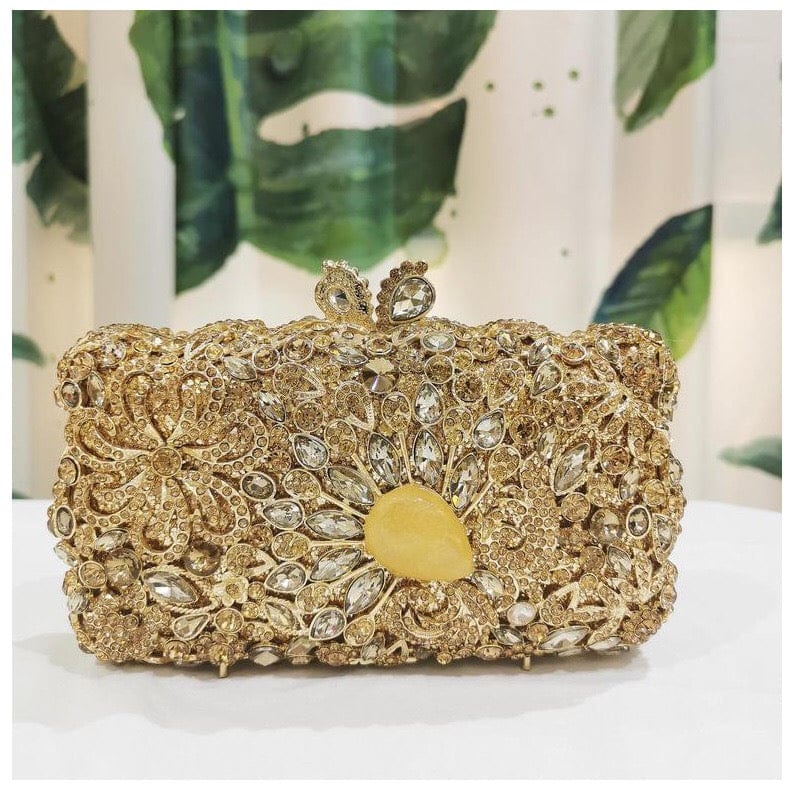 Fashion designer clutch purses with rhinestones women crystal clutch evening bags for prom wedding party