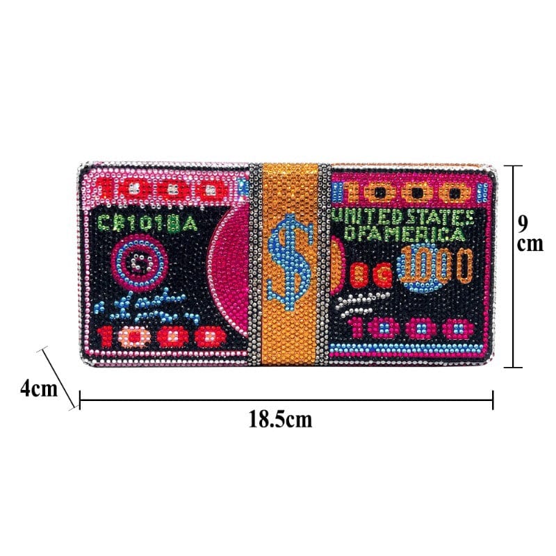 Fashion designer clutch purses with rhinestones women crystal clutch evening bags for prom wedding party