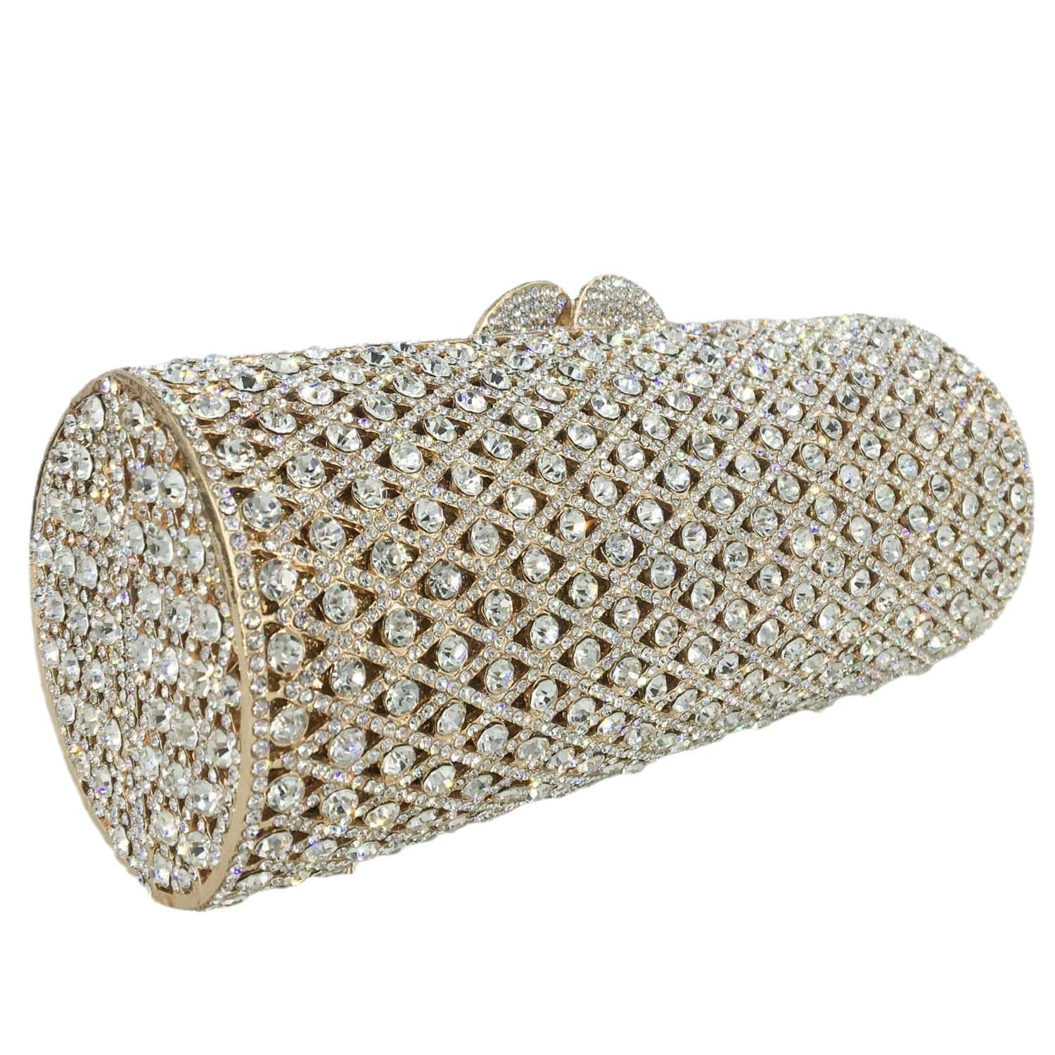 Fashion Diamond Crystal Women Evening Bags Cocktail Party Wedding Handbag Purse Bridal Metal Clutch Bag