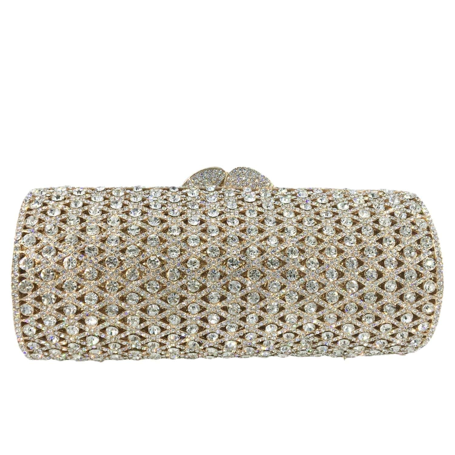 Fashion Diamond Crystal Women Evening Bags Cocktail Party Wedding Handbag Purse Bridal Metal Clutch Bag
