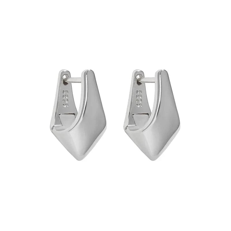 fashion jewelry 925 silver earrings jewelry 18K gold plated sterling silver hoop earrings for women