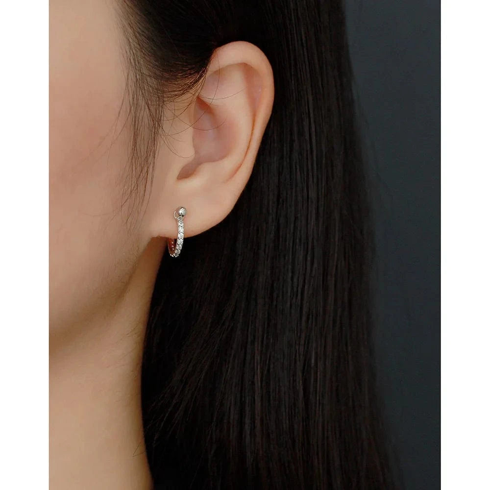 fashion jewelry 925 silver earrings jewelry 18K gold plated sterling silver hoop earrings for women