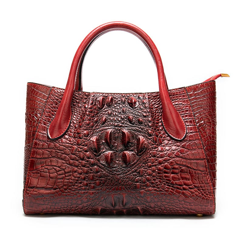 Fashion Ladies Crocodile Pattern Genuine Leather Vintage Handbag Large Capacity Women Shoulder Bag Wholesale Shopping Luxury Bag