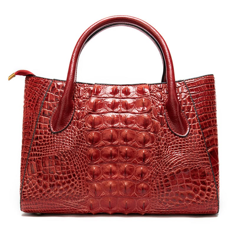 Fashion Ladies Crocodile Pattern Genuine Leather Vintage Handbag Large Capacity Women Shoulder Bag Wholesale Shopping Luxury Bag
