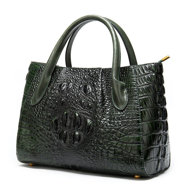 Fashion Ladies Crocodile Pattern Genuine Leather Vintage Handbag Large Capacity Women Shoulder Bag Wholesale Shopping Luxury Bag