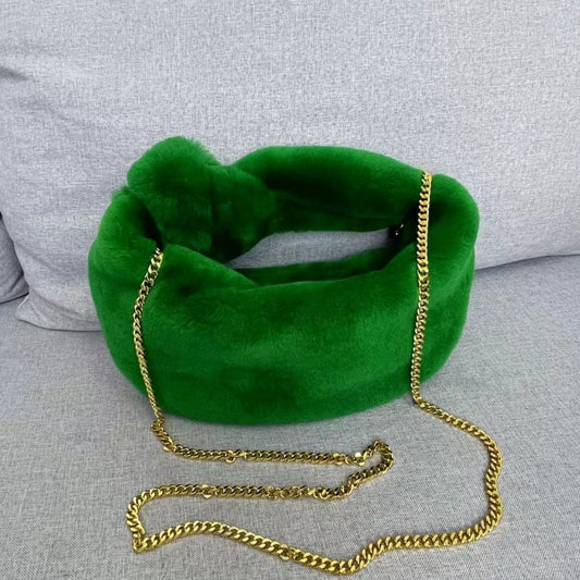 Fashion Ladies Real Wool women purses 2022 luxury name brand purses and ladies handbags custom with logo