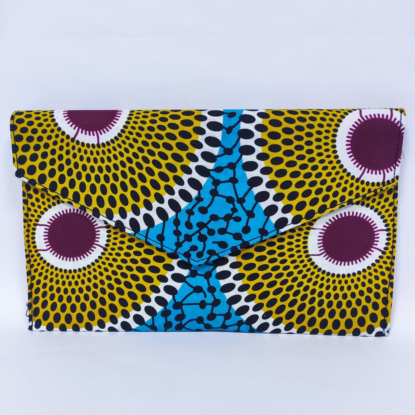 Fashion Lady HandBag Kente Pattern Purse And HandbagsAnkara African Print Envelop Bag