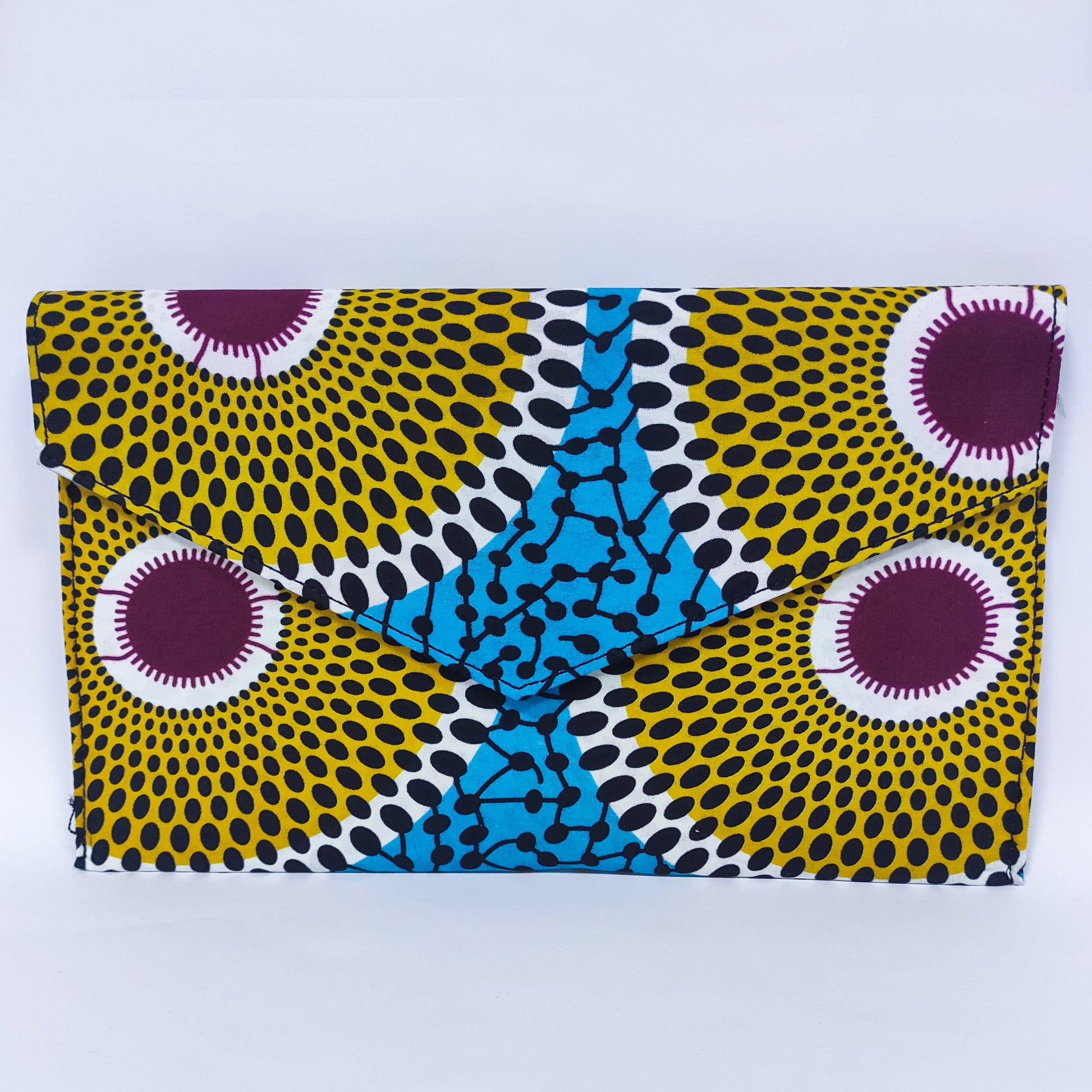 Fashion Lady HandBag Kente Pattern Purse And HandbagsAnkara African Print Envelop Bag