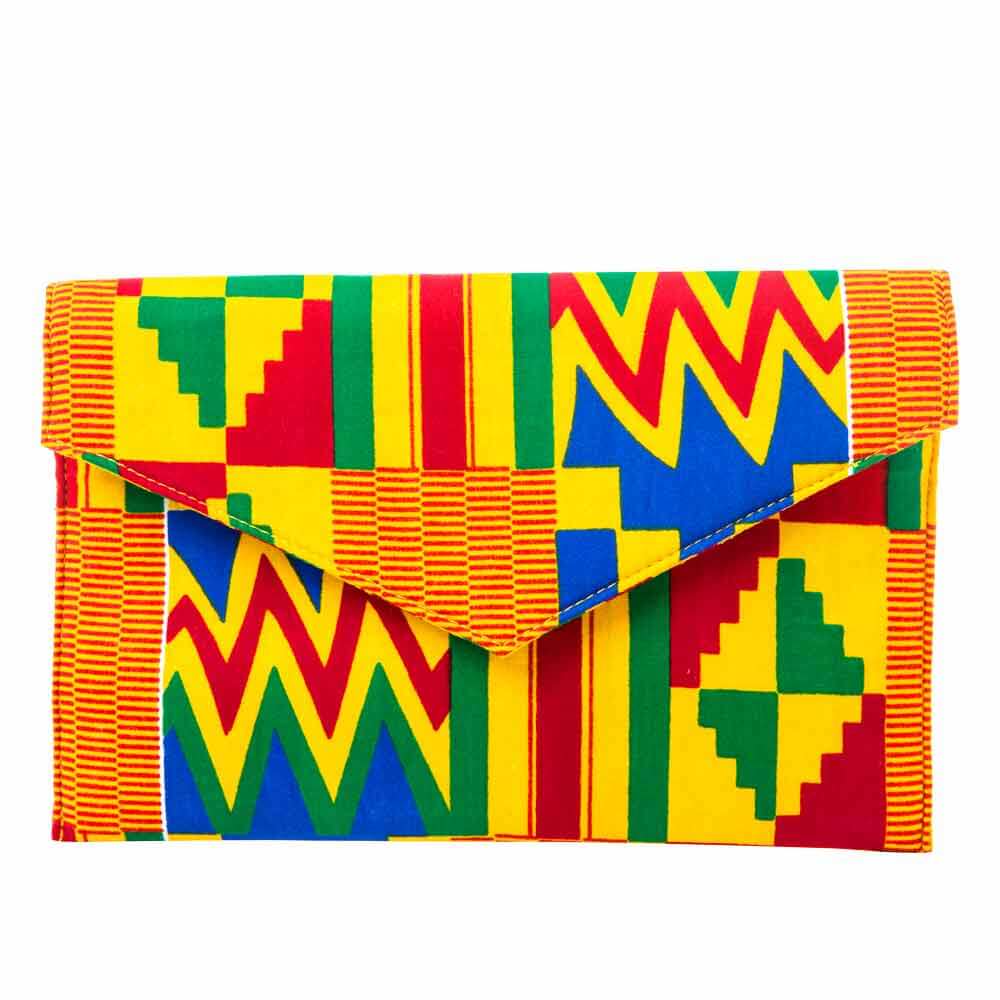 Fashion Lady HandBag Kente Pattern Purse And HandbagsAnkara African Print Envelop Bag