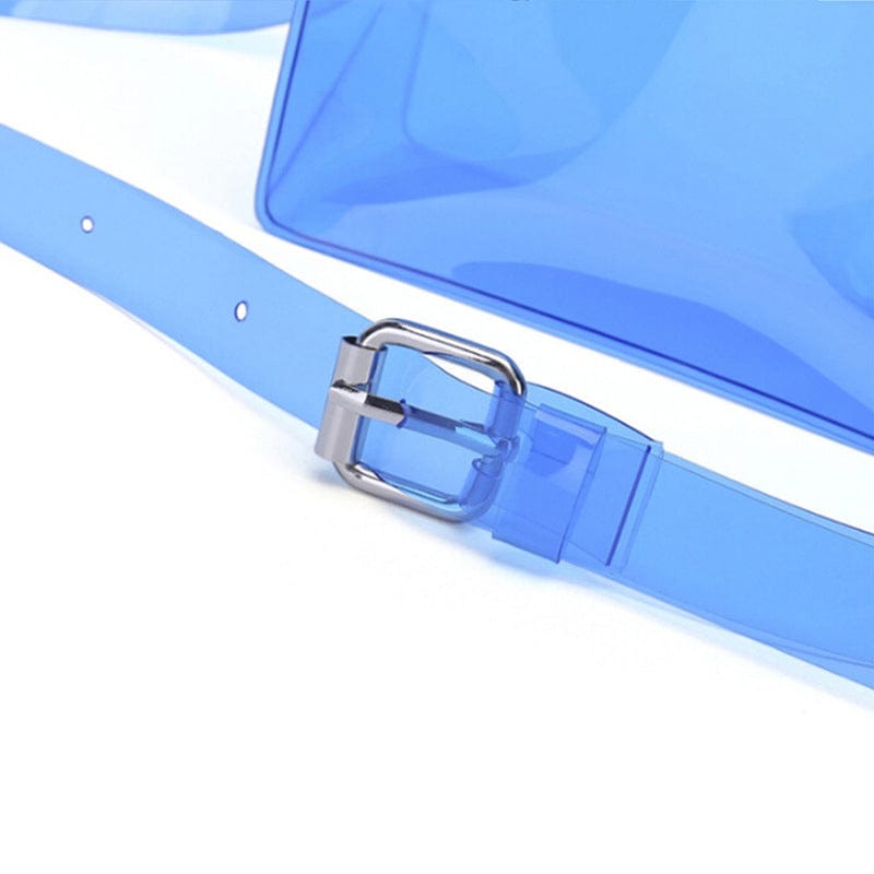 Fashion Letter Printed Mini Shoulder Messenger Bag Transparent Pvc Handbags Women Clear Jelly Purse Fashion Girl Purses