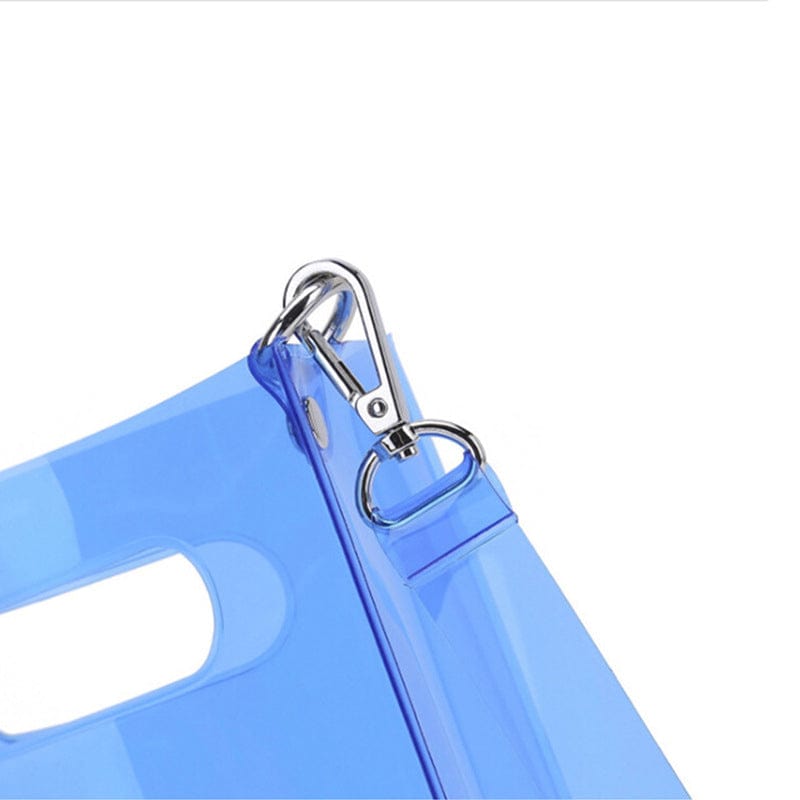 Fashion Letter Printed Mini Shoulder Messenger Bag Transparent Pvc Handbags Women Clear Jelly Purse Fashion Girl Purses