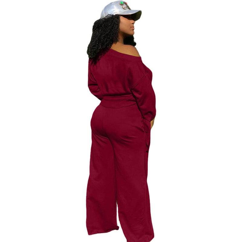Fashion Plus Size Clothes 2022 Winter Casual Women's Sweater Cotton Pants Set Tracksuits Two Piece Sets For Women