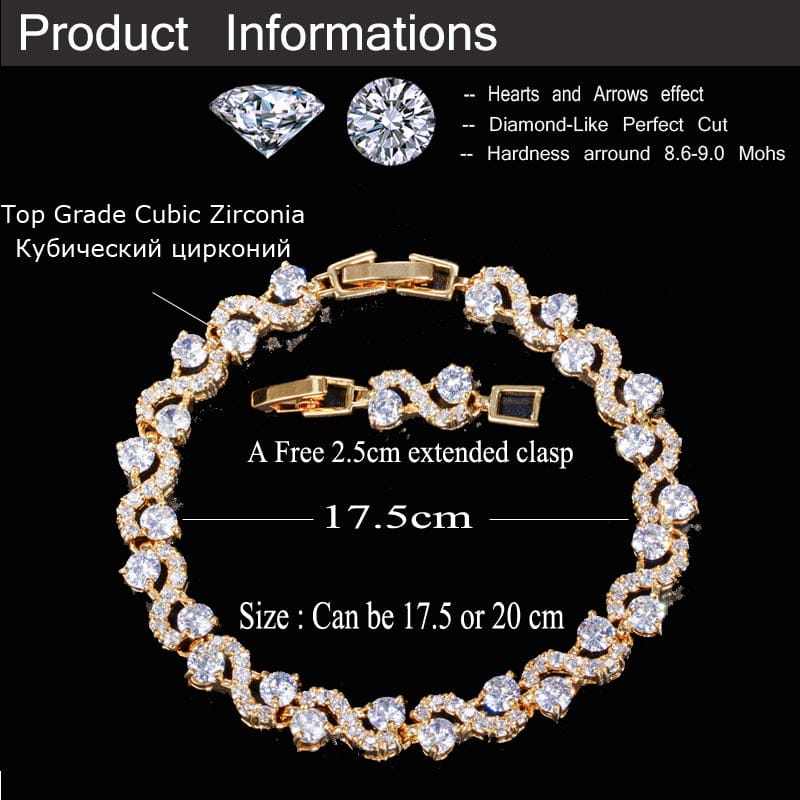 Fashion Red Blue Green White Round Cubic Zirconia Crystal Pave Party Wedding Chunky Bangle Bracelet for Women Jewelry Gifts