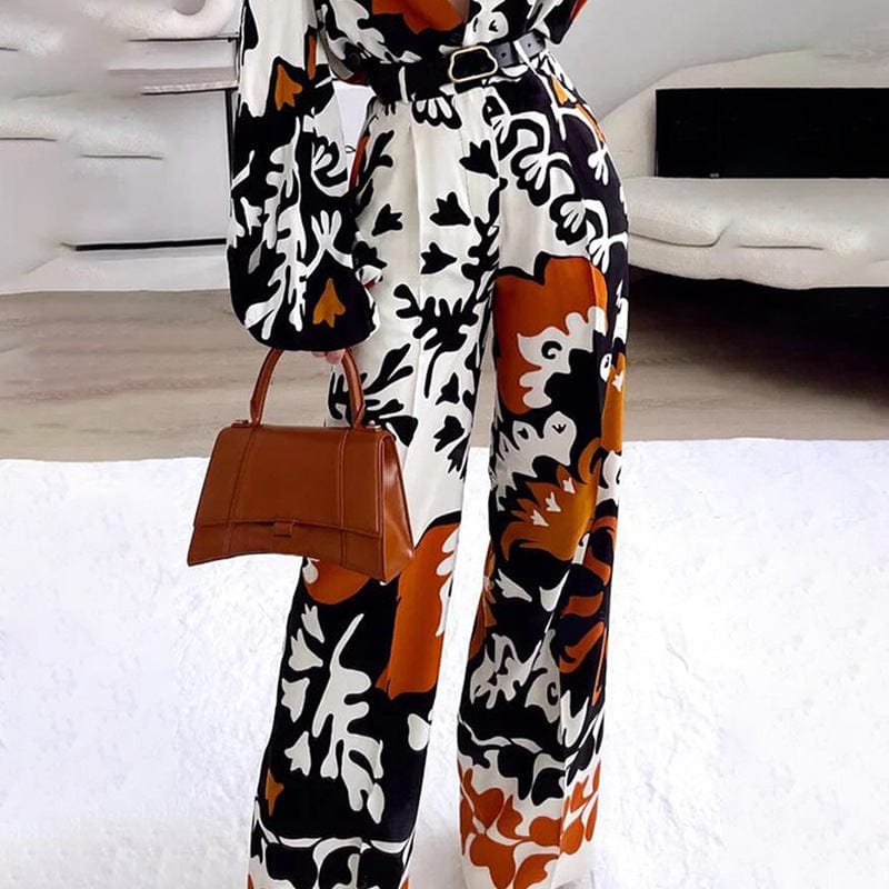 Fashion Sexy Backless Wide Leg Jumpsuit Women Bohemian Floral Printing Elastic Waist Summer New Sleeveless 2023 Women's Clothing