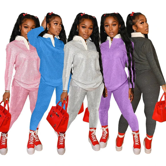 Fashion Sweatsuit Outfits Loose T shirts Women Sets Two 2 Piece Street Wear Clothing Women Casual Two Piece Sets for Woman