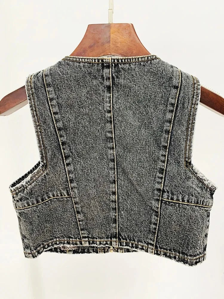 Fashion Top&Skirt Night Clubwear Celebrity Evening Party Denim Two Piece Sets