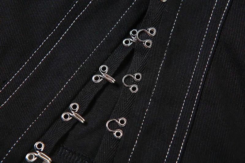 Fashion Women Denim Sexy Off Shoulder Strapless Tube Top Wrap Chest Vest Single Breasted Corset Top