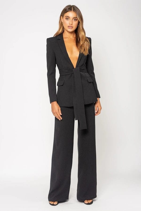 fashion women set for office lady women blazer set slim waist belt two pieces women suit