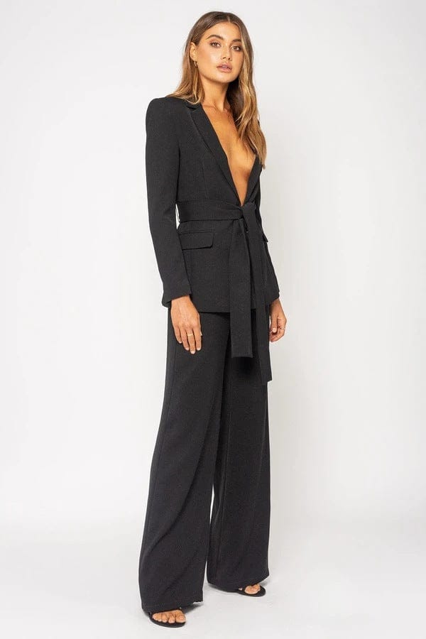fashion women set for office lady women blazer set slim waist belt two pieces women suit