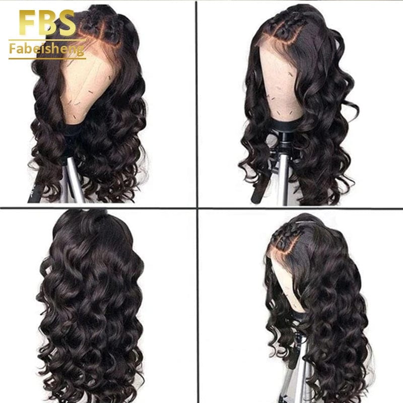 FBS Double Drawn Virgin Hair Bulk for Raw Remy Cuticle Aligned Hair with 100% Human Hair in 13*6 Lace Front Wig Woman
