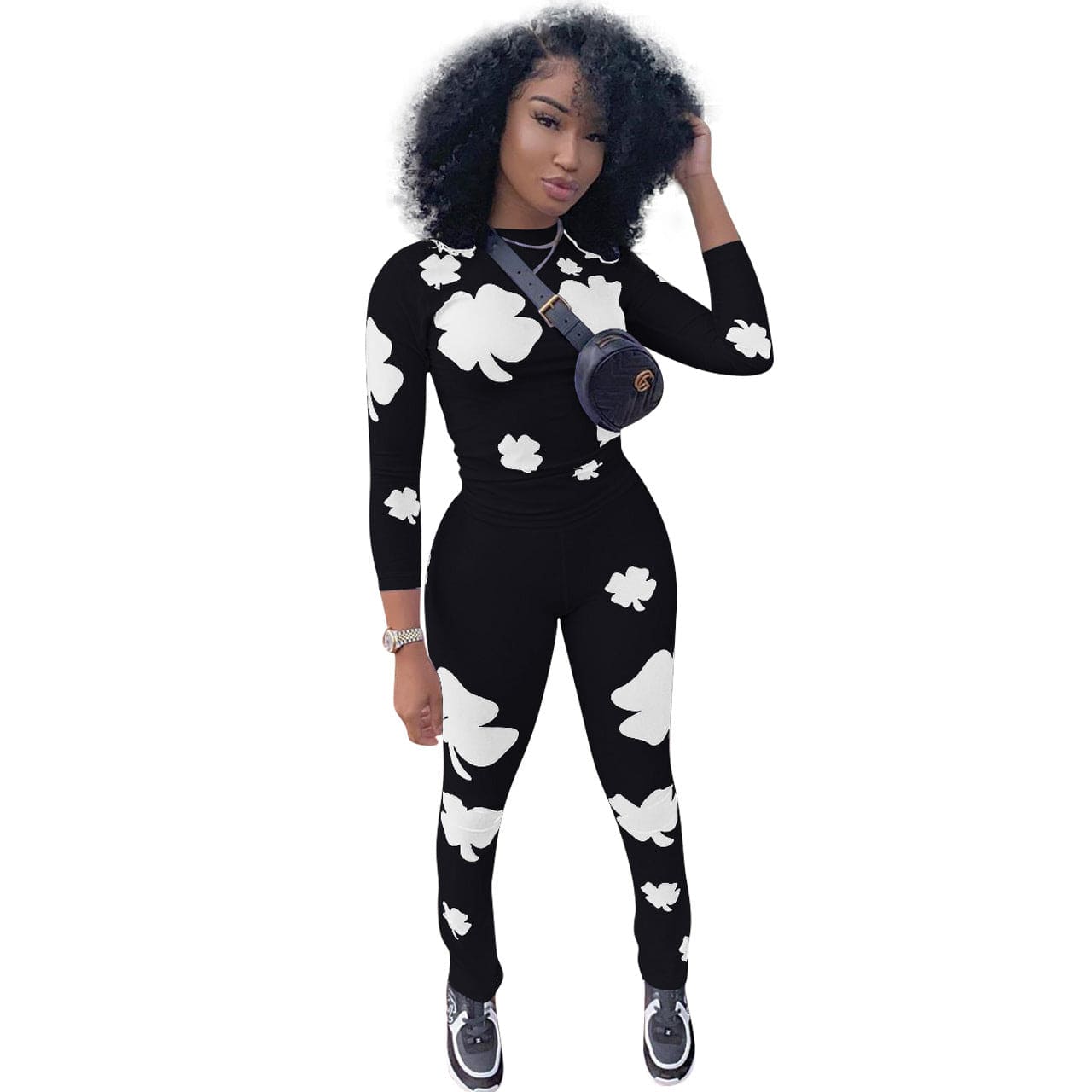 FE028 jogging neon set for sports 2pc short printing yoga sets fitness women
