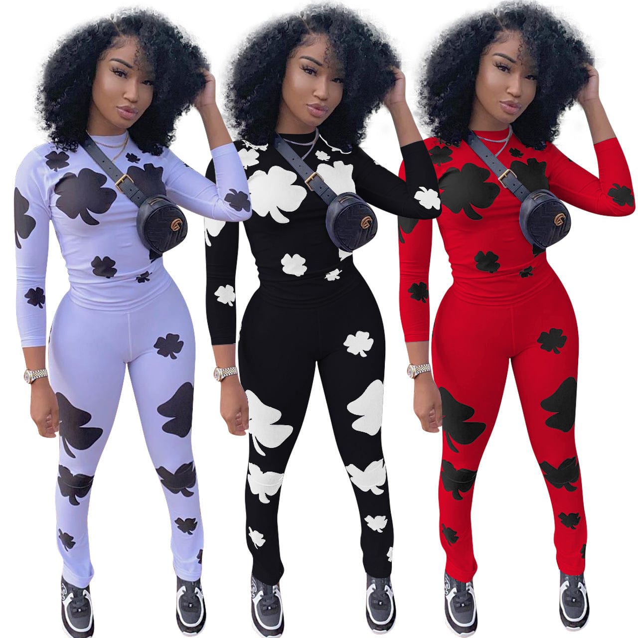 FE028 jogging neon set for sports 2pc short printing yoga sets fitness women