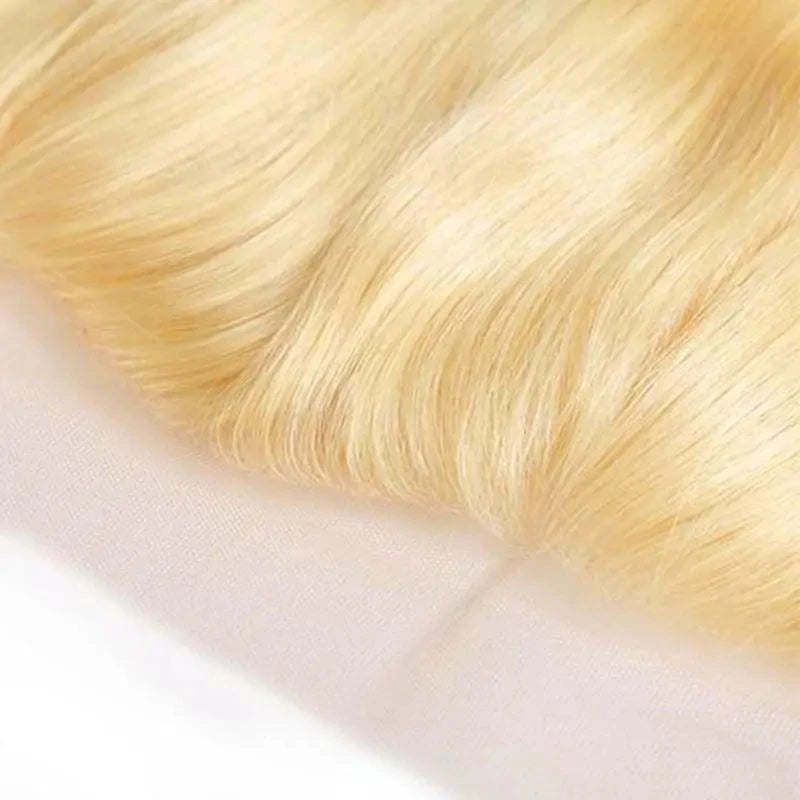 FH cheap 13x4 lace hd frontal 100% human hair bundles 613 hd lace frontal with 3 brazilian hair bundles