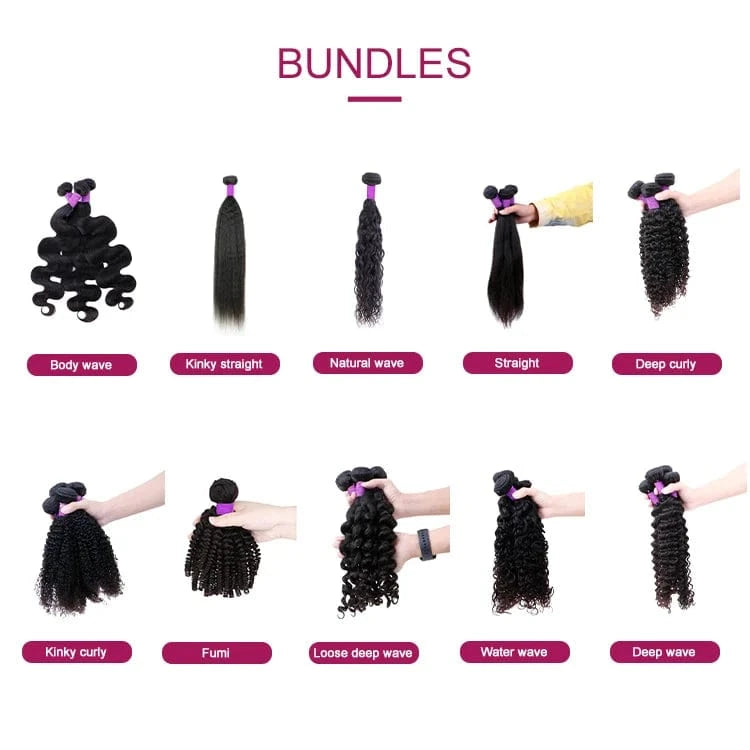 FH Hair Vendor Bundle Sets Natural Black Blonde Hair Bundles Raw Virgin Brazilian Hair Bundles Package