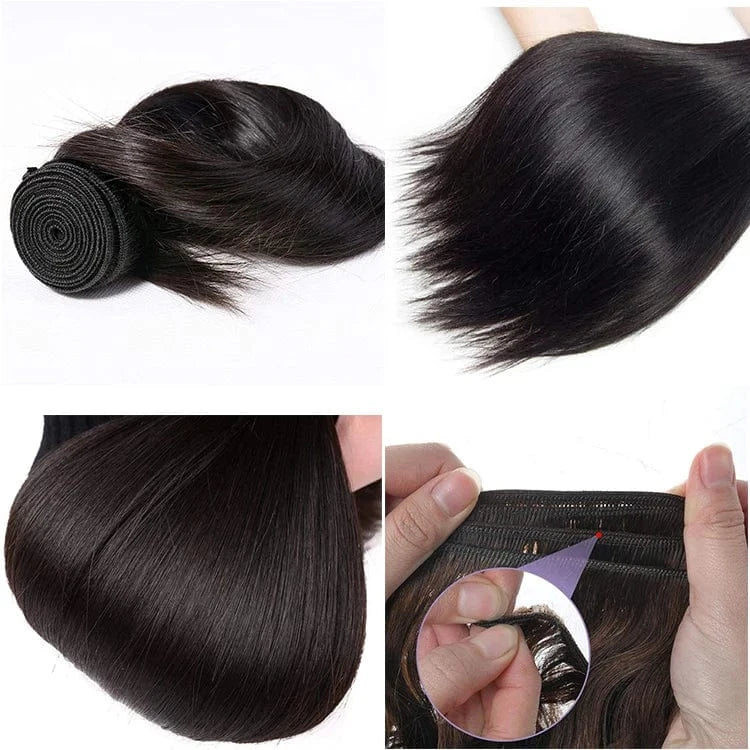 FH Hair Vendor Bundle Sets Natural Black Blonde Hair Bundles Raw Virgin Brazilian Hair Bundles Package