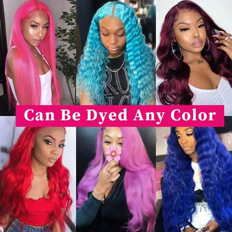 FH wholesale human raw hair natural black brazilian cuticle aligned virgin hair 13*4 lace front hair wig