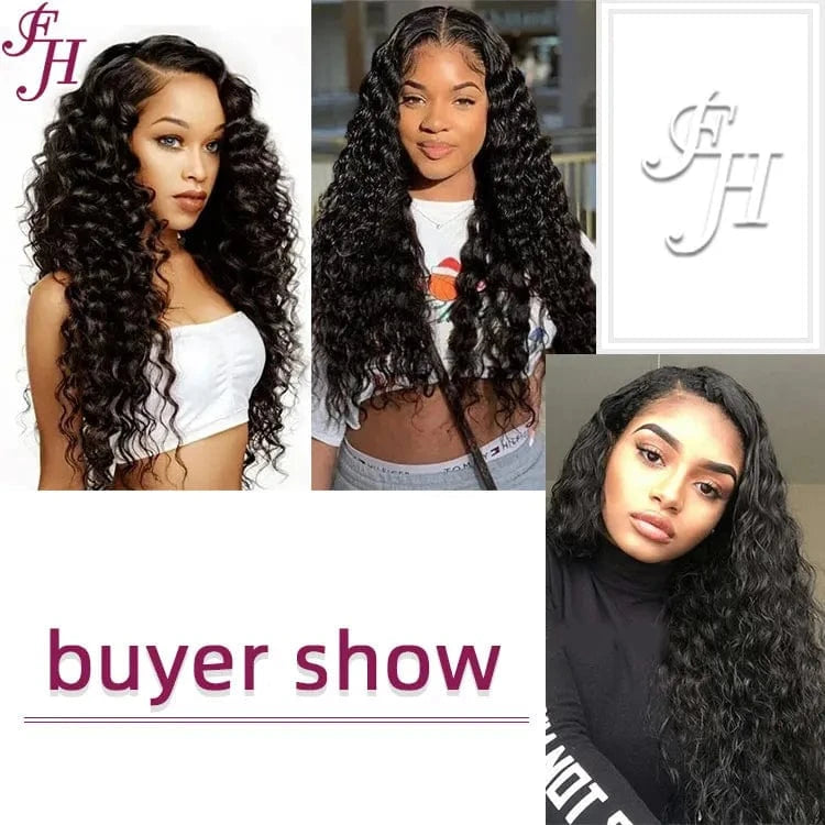 FH Wholesale Remy Tape Hair Extension Raw Unprocessed Virgin Brazilian Human Hair Deep Wave Tape In Hair Extension