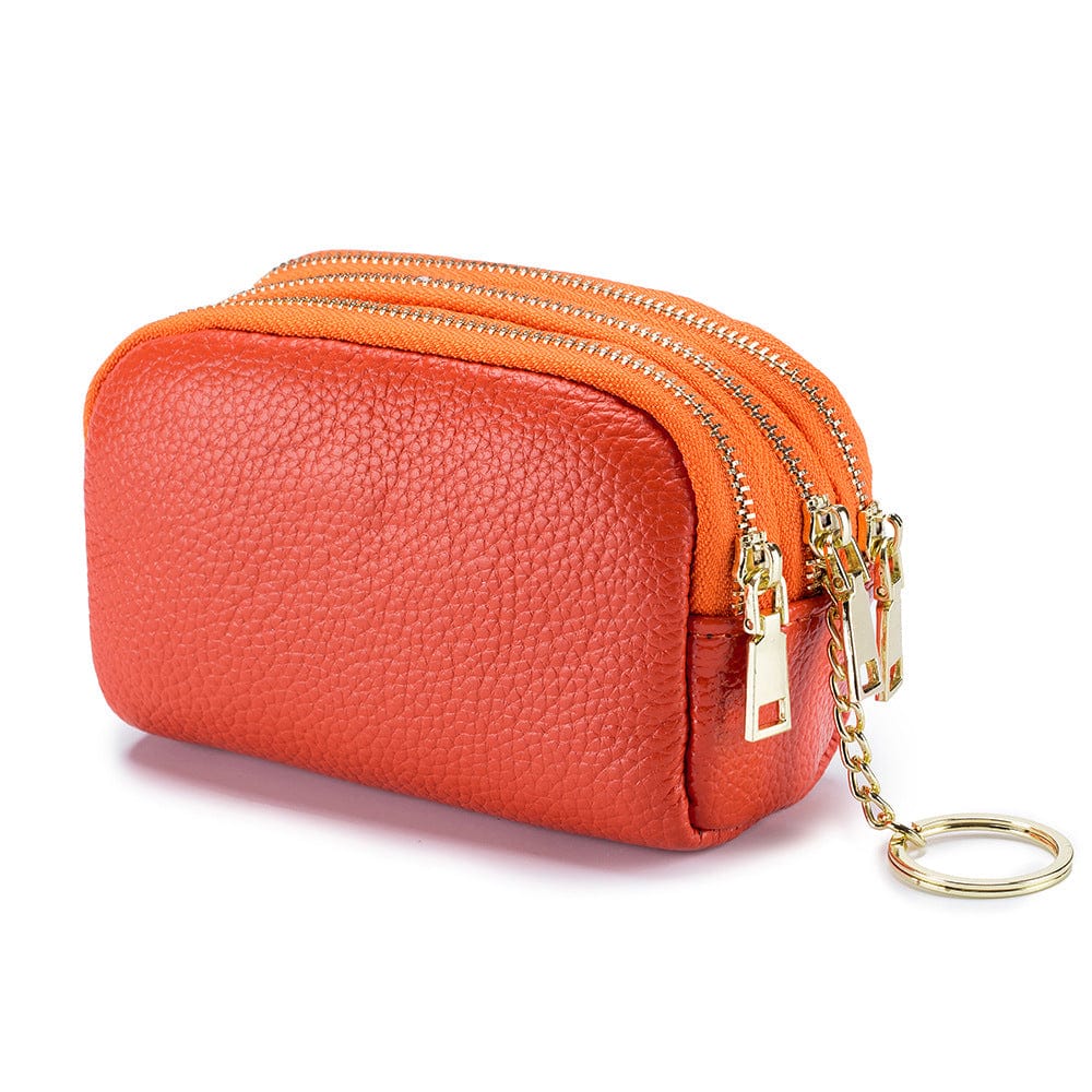 First Layer Cowhide Mini Coin Purse Cute Korean Version Ladies Multi-Functional lLather Coin Purse Coin Purse Key Chain