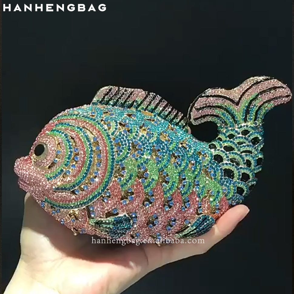 Fish 4 Women pocket Lipstick Rainbow Violin diamond party skull handbag rhinestone ice cream clutch popcorn fox purse evening bags