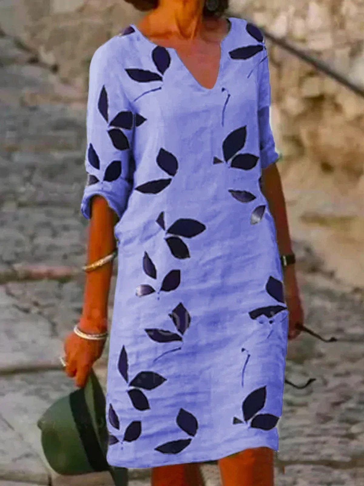 Free / 001 2022 Summer New Women's Leopard Print Strapless Long-sleeved Female T-shirt Dress